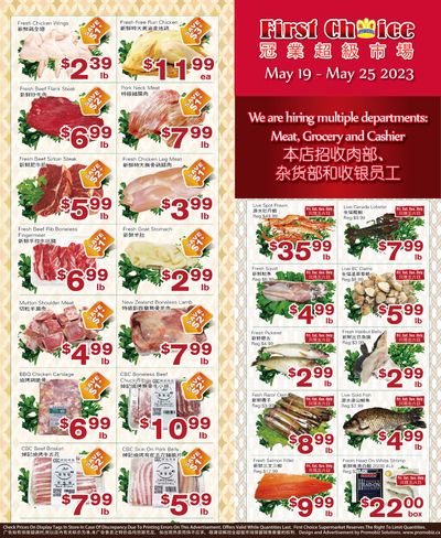 First Choice Supermarket Flyer May 19 to 25