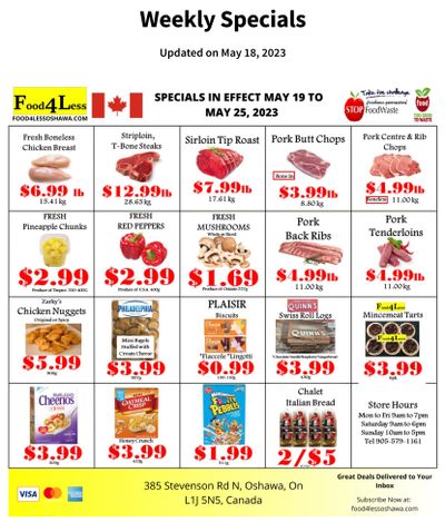 Food 4 Less (Oshawa) Flyer May 19 to 25