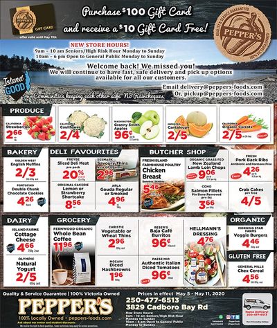 Pepper's Foods Flyer May 5 to 11