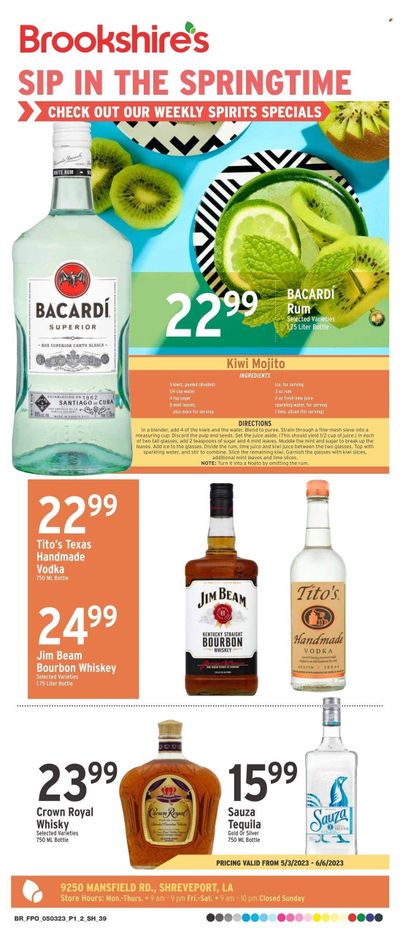 Brookshires (LA) Weekly Ad Flyer Specials May 3 to June 6, 2023
