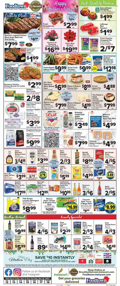 Foodtown (NJ, NY, PA) Weekly Ad Flyer Specials May 12 to May 18, 2023