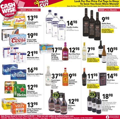 Cash Wise Liquor Only (MN) Weekly Ad Flyer Specials May 14 to May 20, 2023