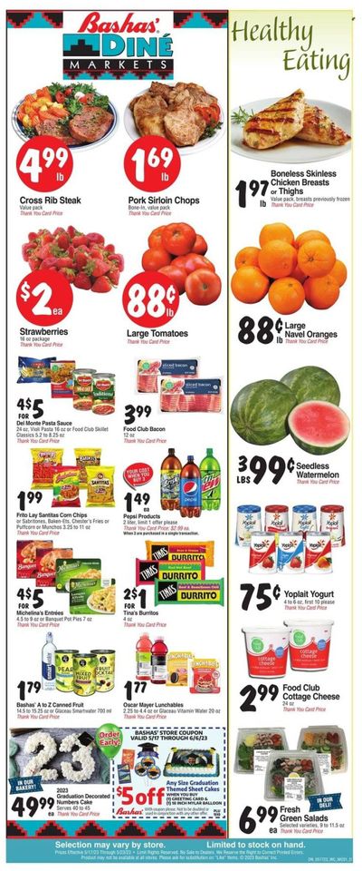 Bashas' Diné Markets (AZ, NM) Weekly Ad Flyer Specials May 17 to May 23, 2023