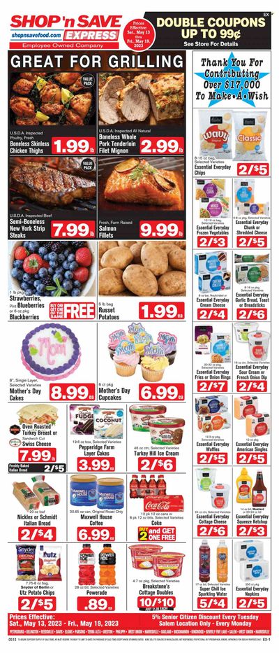 Shop ‘n Save Express (MD, PA, WV) Weekly Ad Flyer Specials May 13 to May 19, 2023