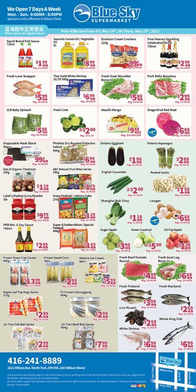 Blue Sky Supermarket (North York) Flyer May 19 to 25