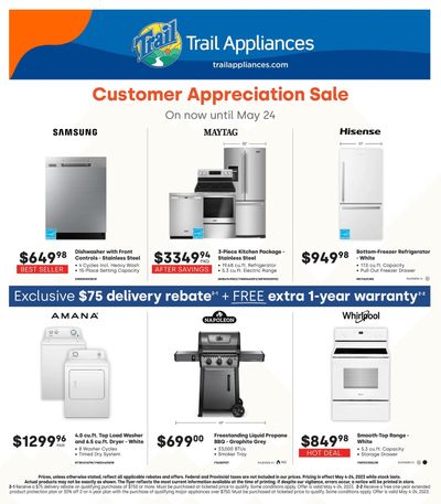 Trail Appliances (BC) Customer Appreciation Flyer May 4 to 24