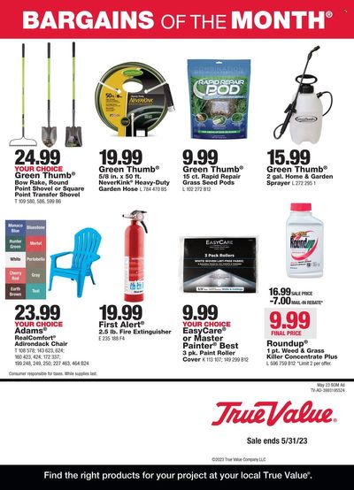 True Value Weekly Ad Flyer Specials May 1 to May 31, 2023