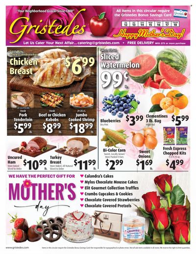 Gristedes (NY) Weekly Ad Flyer Specials May 12 to May 18, 2023