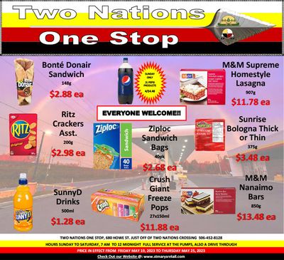 Two Nations One Stop Flyer May 19 to 25