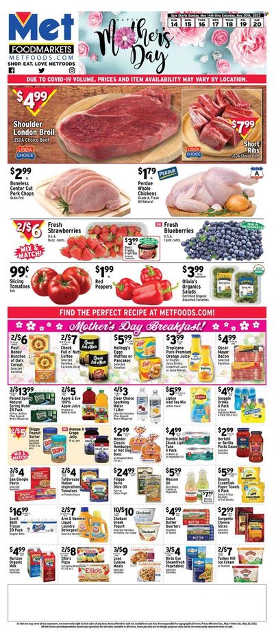 Met Foodmarkets Weekly Ad Flyer Specials May 14 to May 20, 2023