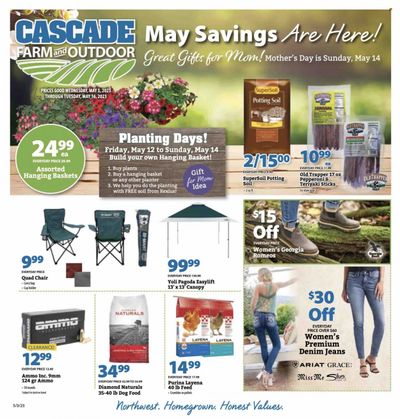 Cascade Farm And Outdoor (OR, WA) Weekly Ad Flyer Specials May 3 to May 16, 2023