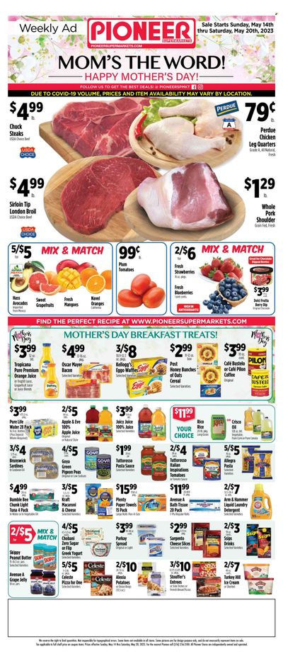 Pioneer Supermarkets (NJ, NY) Weekly Ad Flyer Specials May 14 to May 20, 2023