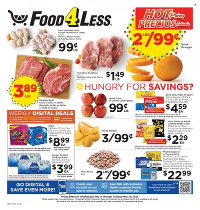 Food 4 Less Weekly Ad Flyer Specials May 17 to May 23, 2023