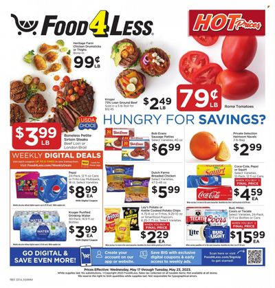 Food 4 Less (IL) Weekly Ad Flyer Specials May 17 to May 23, 2023