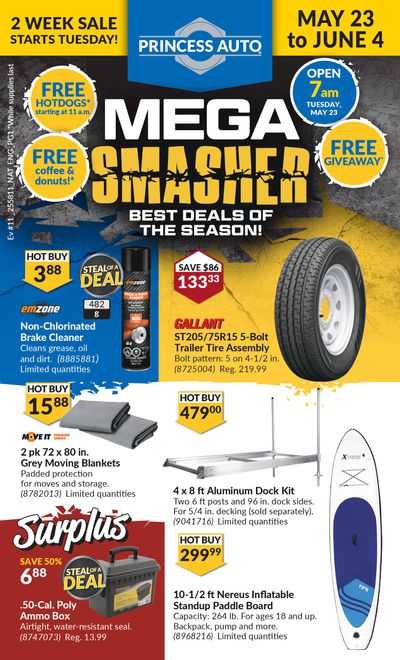 Princess Auto Flyer May 23 to June 4