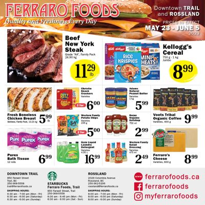 Ferraro Foods Flyer May 23 to June 5