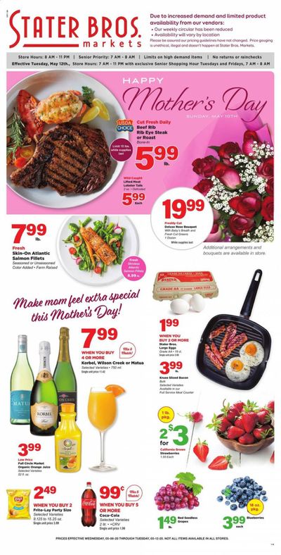 Stater Bros. Weekly Ad & Flyer May 6 to 12