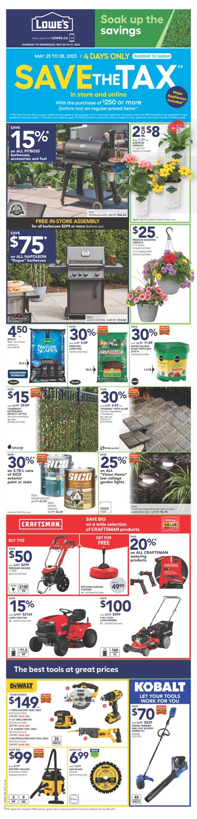 Lowe's (West) Flyer May 25 to 31