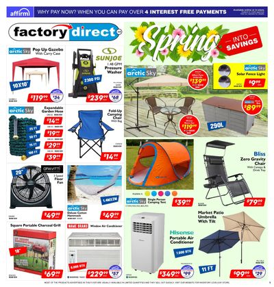 Factory Direct Flyer May 24 to 30