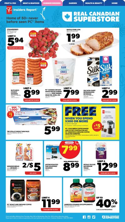 Real Canadian Superstore (West) Flyer May 25 to 31