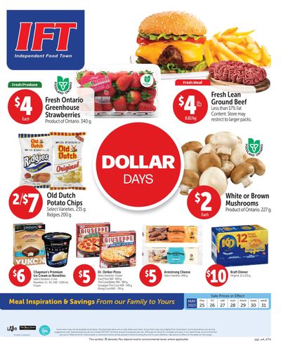 IFT Independent Food Town Flyer May 25 to 31