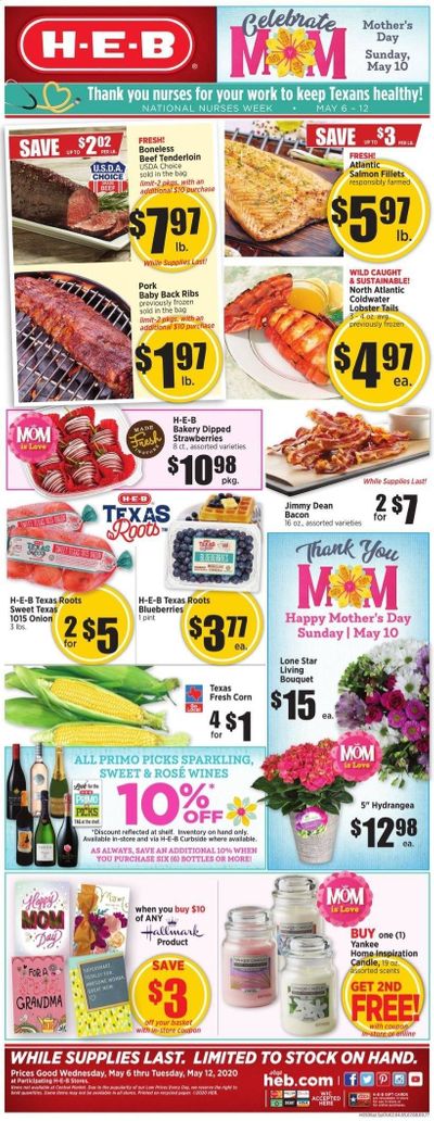 H-E-B Weekly Ad & Flyer May 6 to 12