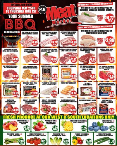 M.R. Meat Market Flyer May 25 to June 1