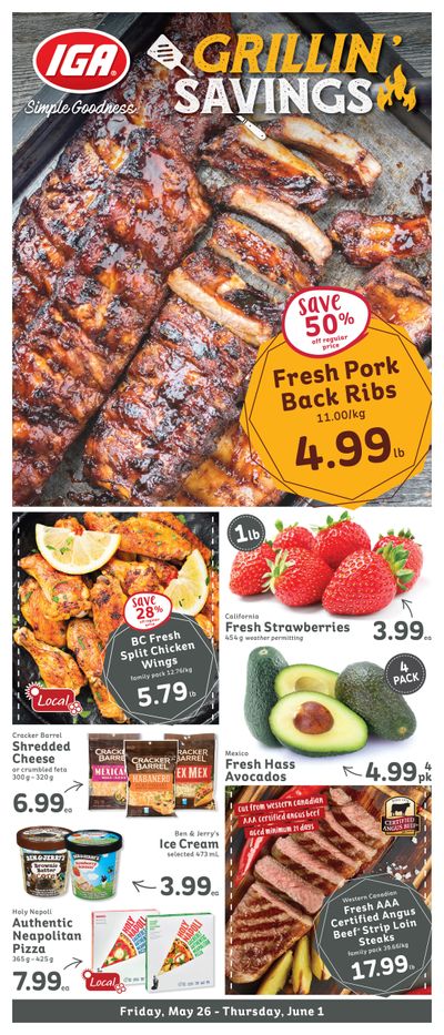 IGA Stores of BC Flyer May 26 to June 1 IGA Stores of BC Flyer May 26 to June 1