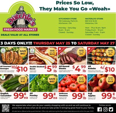 Dutchies Fresh Market Flyer May 25 to 27