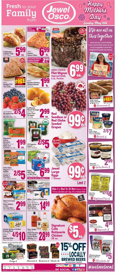 Jewel Osco Weekly Ad & Flyer May 6 to 12