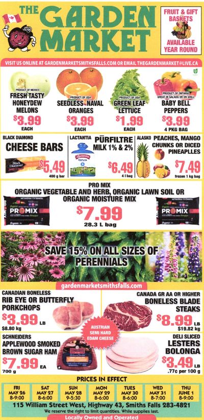 The Garden Market Flyer May 26 to June 1