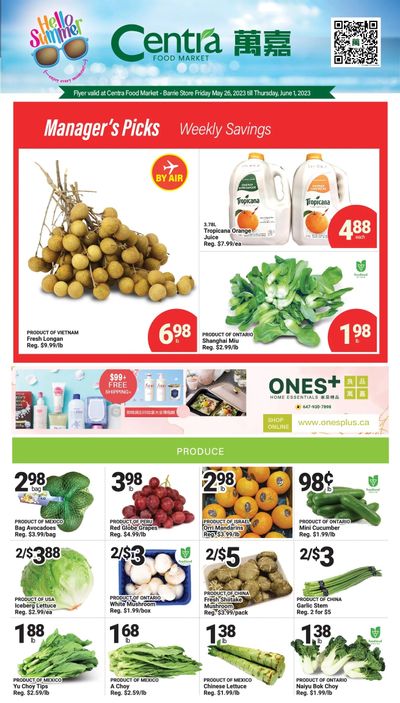 Centra Foods (Barrie) Flyer May 26 to June 1