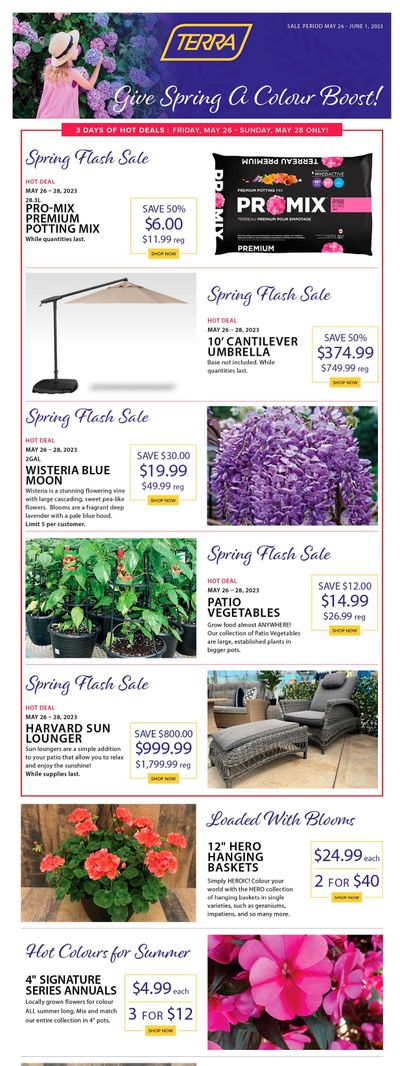 Terra Greenhouses Flyer May 26 to June 1