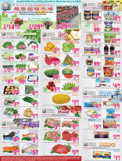 Grant's Food Mart Flyer May 26 to June 1