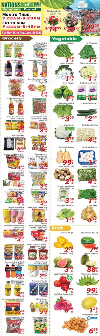 Nations Fresh Foods (Vaughan) Flyer May 26 to June 1