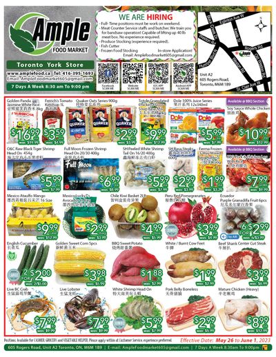 Ample Food Market (North York) Flyer May 26 to June 1