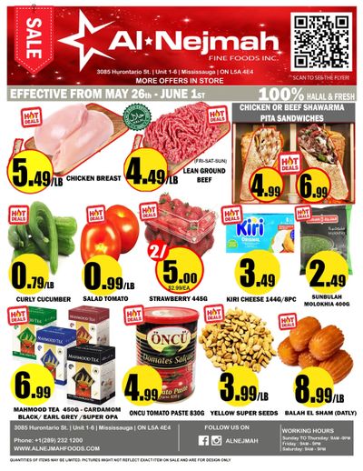 Alnejmah Fine Foods Inc. Flyer May 26 to June 1