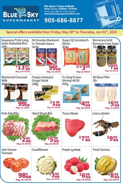 Blue Sky Supermarket (Pickering) Flyer May 26 to June 1