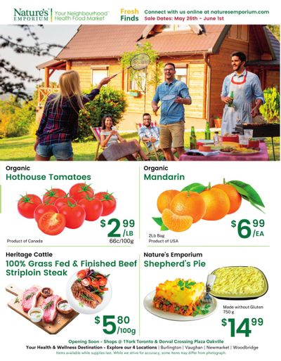 Nature's Emporium Weekly Flyer May 26 to June 1