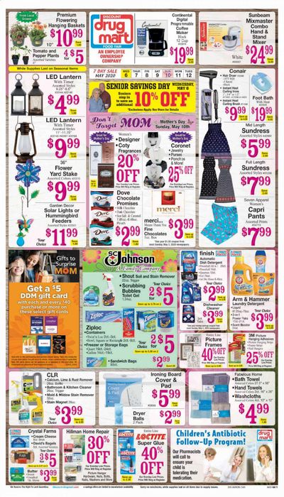 Discount Drug Mart Weekly Ad & Flyer May 6 to 12