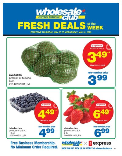 Wholesale Club (ON) Fresh Deals of the Week Flyer May 25 to 31