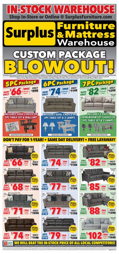 Surplus Furniture & Mattress Warehouse (Lethbridge) Flyer May 29 to June 11