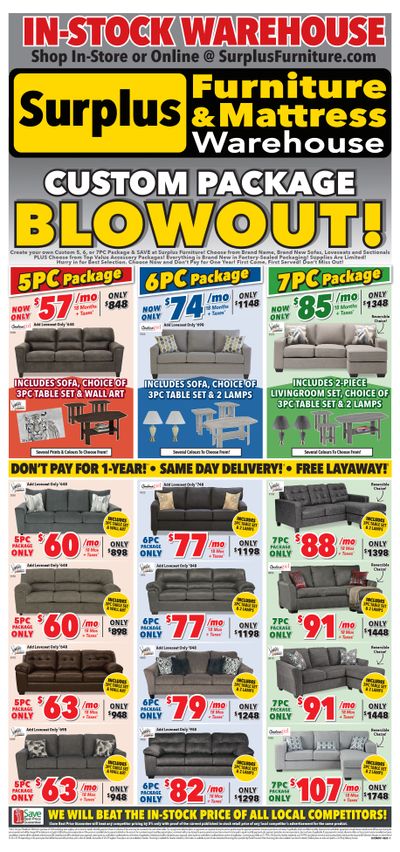 Surplus Furniture & Mattress Warehouse (Grand Falls Windsor) Flyer May 29 to June 11
