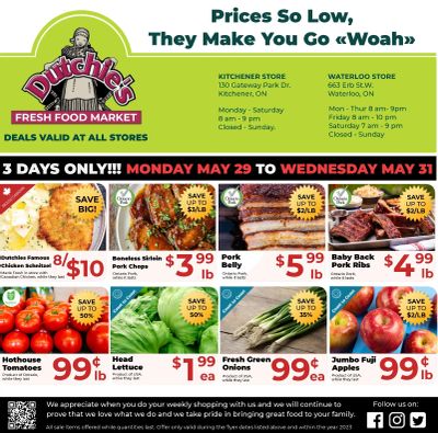 Dutchies Fresh Market Flyer May 29 to June 4