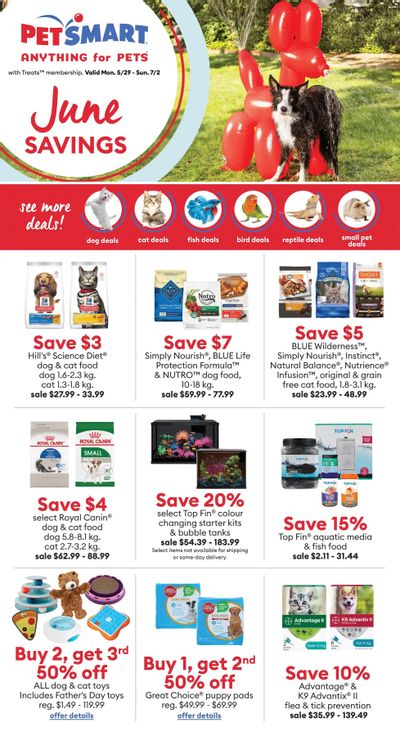 PetSmart June Savings Flyer May 29 to July 2