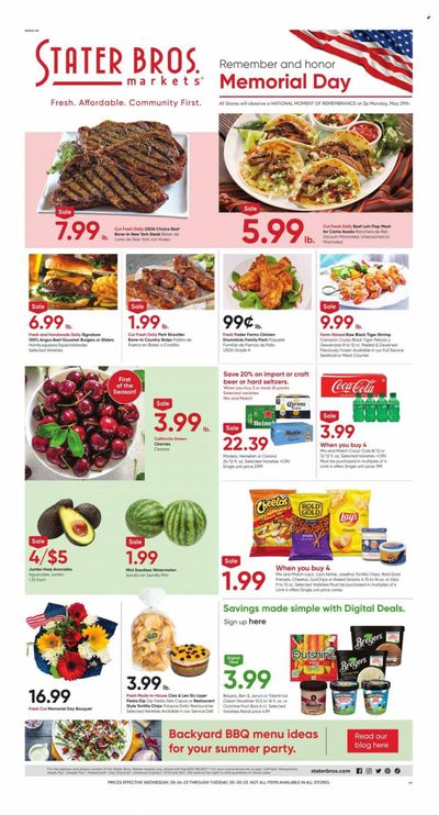 Stater Bros. (CA) Weekly Ad Flyer Specials May 24 to May 30, 2023