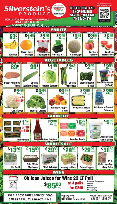 Silverstein's Produce Flyer May 30 to June 3