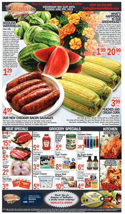 Battaglia's Marketplace Flyer May 31 to June 6