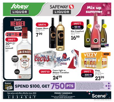 Sobeys/Safeway (AB) Liquor Flyer June 1 to 7