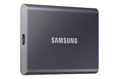 SAMSUNG T7 2TB, Portable SSD, Grey, up to 1050MB/s, USB 3.2 Gen2, Gaming, Students & Professionals, External Solid State Drive (MU-PC2T0T/AM), Grey [Canada Version] $179.97 (Reg $289.99)